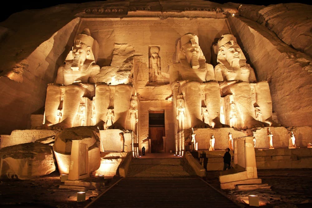 Abu Simbel By Night